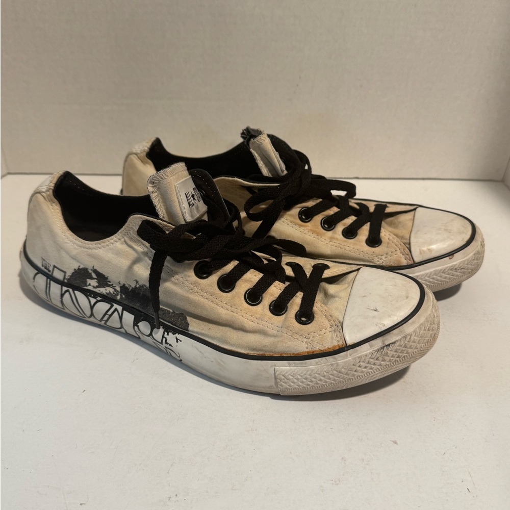 Converse Black and Cream Casual Shoes - The Doors